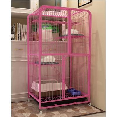 Chuồng mèo nan ống 3 tầng cao  1m 4-tặng kèm đầy đủ phụ kiện