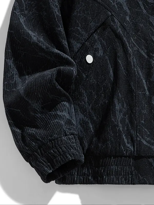 Men's Regular Fit Graphic Print Zip Up Jacket, Casual Comfy Long Sleeve Baseball Collar Outerwear for Daily Wear, Men's Clothing for All Seasons, Longsleeves Coats 8