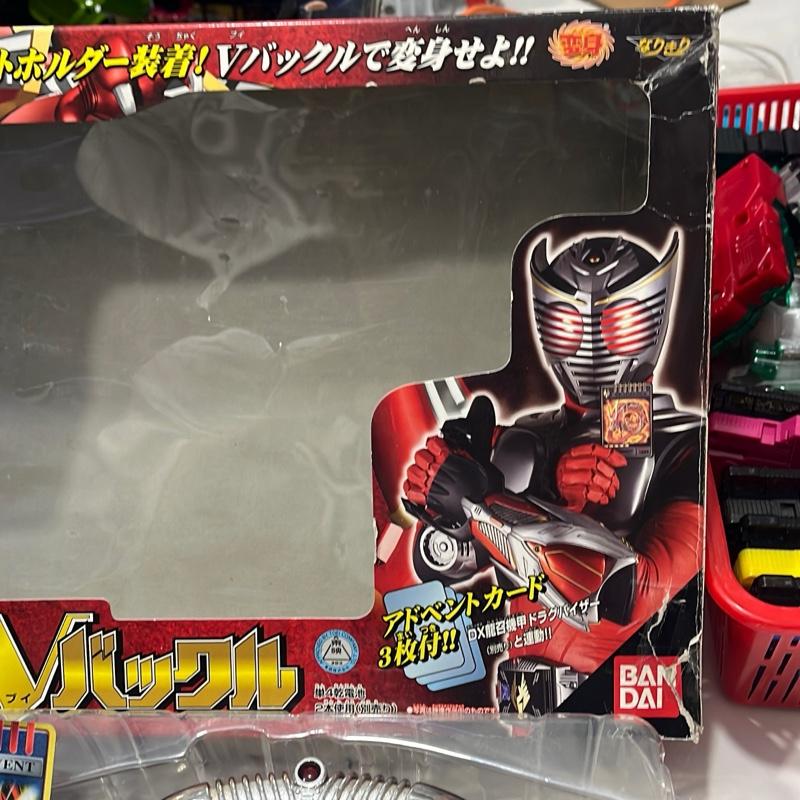 (2nd) Vbuckle DX kèm 3 deck cơ bản có box có trầy xước thanh lý Kamen Rider Ryuki 5