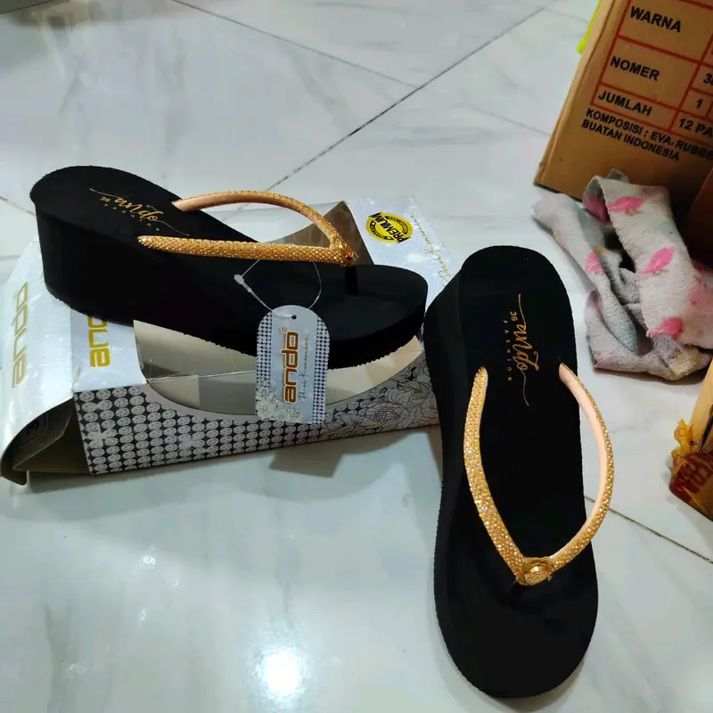 WEDGES ANDO MODEL JOICE 02 BLINK TERBARU!! MEWAH DAN ELEGAN 2