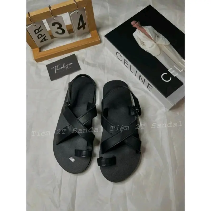sandal nam nữ quai chéo xỏ ngón dép chữx 1