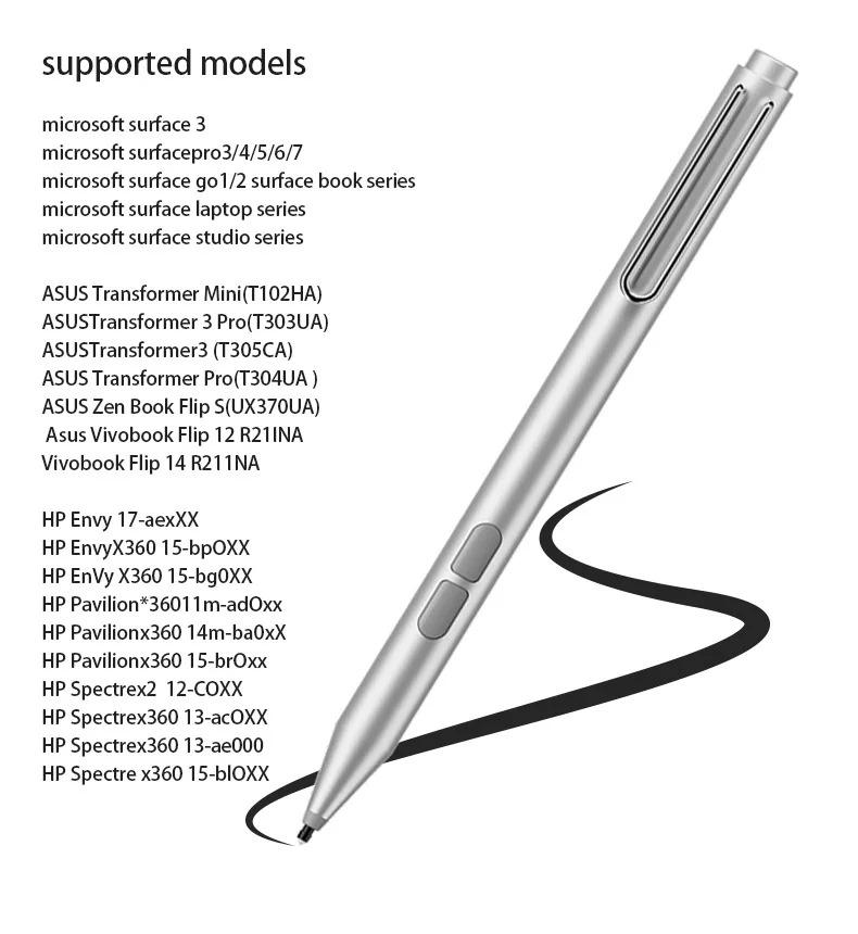 Product Introduction of Stylus Pen for Surface 4096 Levels of Pressure for Microsoft Surface Pro 8 7 6 5 4 3 X/ Surface 3/Go 3 2/Laptop 4 3 2/Book 3 2 1 15