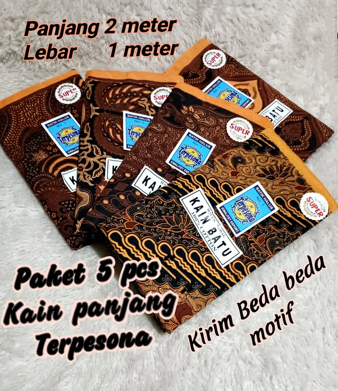 paket 5 pcs  KAIN PANJANG JARIK MELAHIRKAN kain samping  ibu melahirkan
