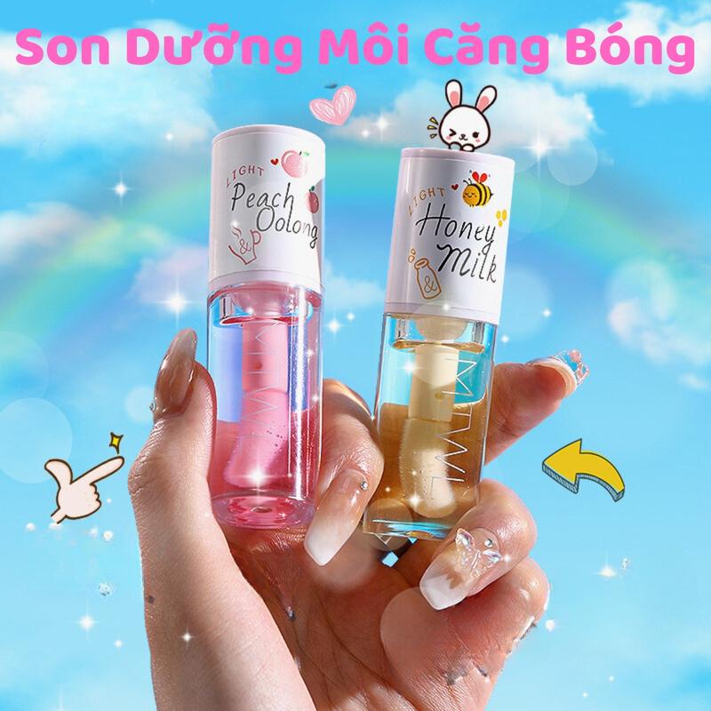 Son Dưỡng Môi Dưỡng Ẩm, Chăm Sóc Môi Nứt Nẻ Không Màu Mật Ong Dưỡng Ẩm Môi Màu Không Cần Tẩy Trang Trang Điểm Mỹ Phẩm Cosmetic Son Môi Nữ