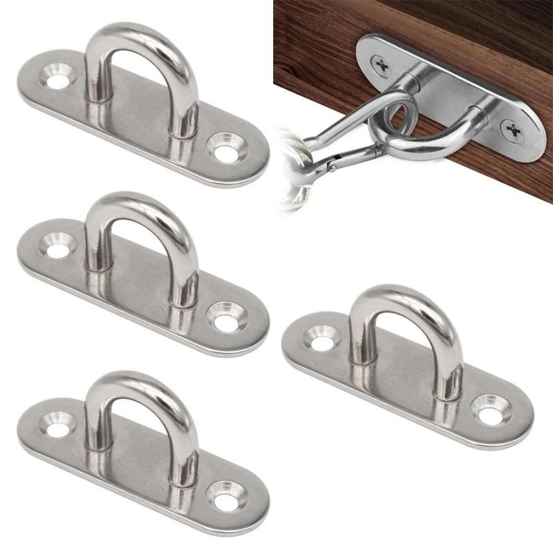 Product Introduction of 4pcs High Quality Heavy Duty Ceiling Screw Ceiling Fan Stainless Steel Ceiling Hook Hanging Kit Hammock Hanging Accessory 5mm/6mm/8mm/9mm 15