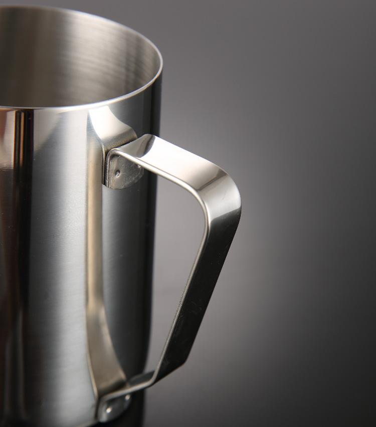 Product Introduction of 350/600ml Milk Jugs Fashion Stainless Steel Milk Craft Milk Frothing Pitcher Coffee Latte Frothing Art Jug Pitcher Mug Cup 6