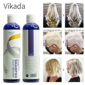 Shampoo Blonde Purplr Hair Bleaching For Silver Ash Removes Yellow Kuning Purple