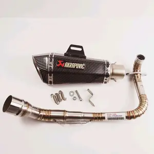 Knalpot Import Akrapovic Conical Carbon For PCX NMax Aerox ADV Genio Scoopy Fazzio Genio Vario Full System PNP Tinggal Pasang