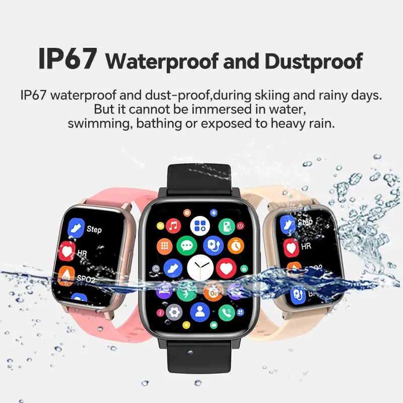 Totop SmartWatch H9 PLUS Fashion Bluetooth upgrade Smartband 2.01 inch HD Screen Full Touch Bluetooth Call Jam Tangan Fitness Tracker Calculator Custom Wallpaper Music Wanita Pria 7
