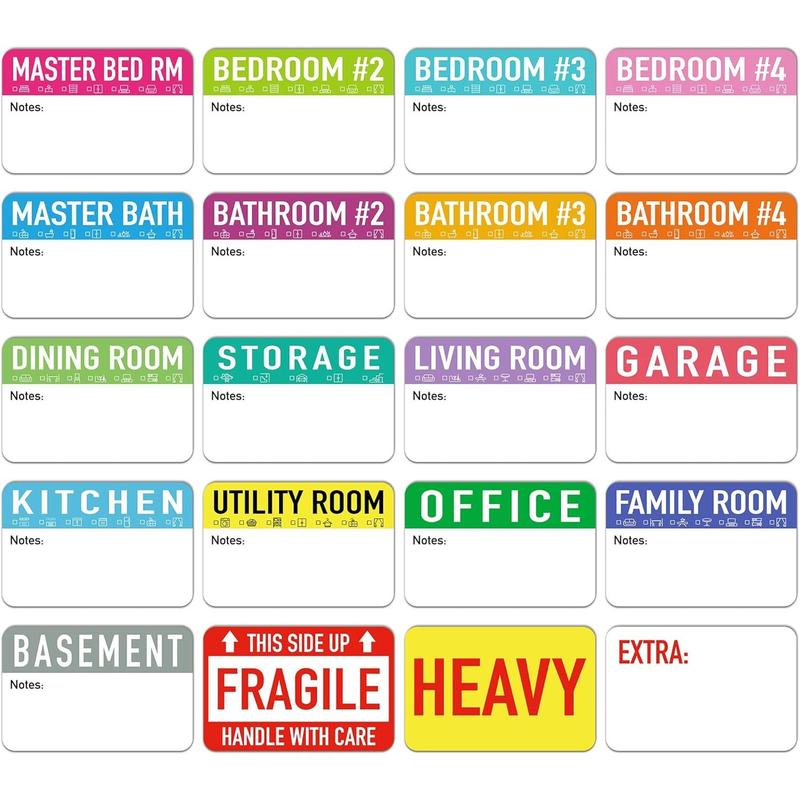 Everyday Packing Box Labels 300 count Moving Packing Box Labels 2