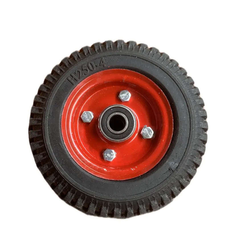 Bánh xe cao su đặc đường kính 20cm chịu lại 150kg 0