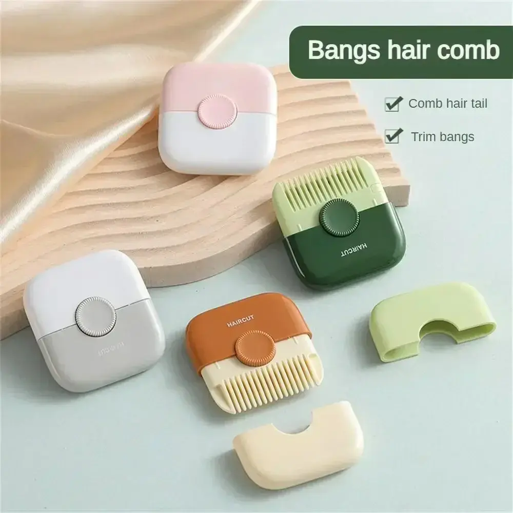 2 in 1 Baby Hair Cut Hairdressing Comb Trim Bangs and Broken Hair Bangs Trimmer Manual Portable Children's Hair Clipper