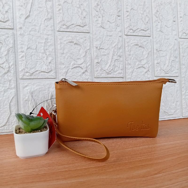 TERLARIS!!Pouch Livia by Toetas Cluth Dua Ruang Dompet hp Dompet murah Polos 2