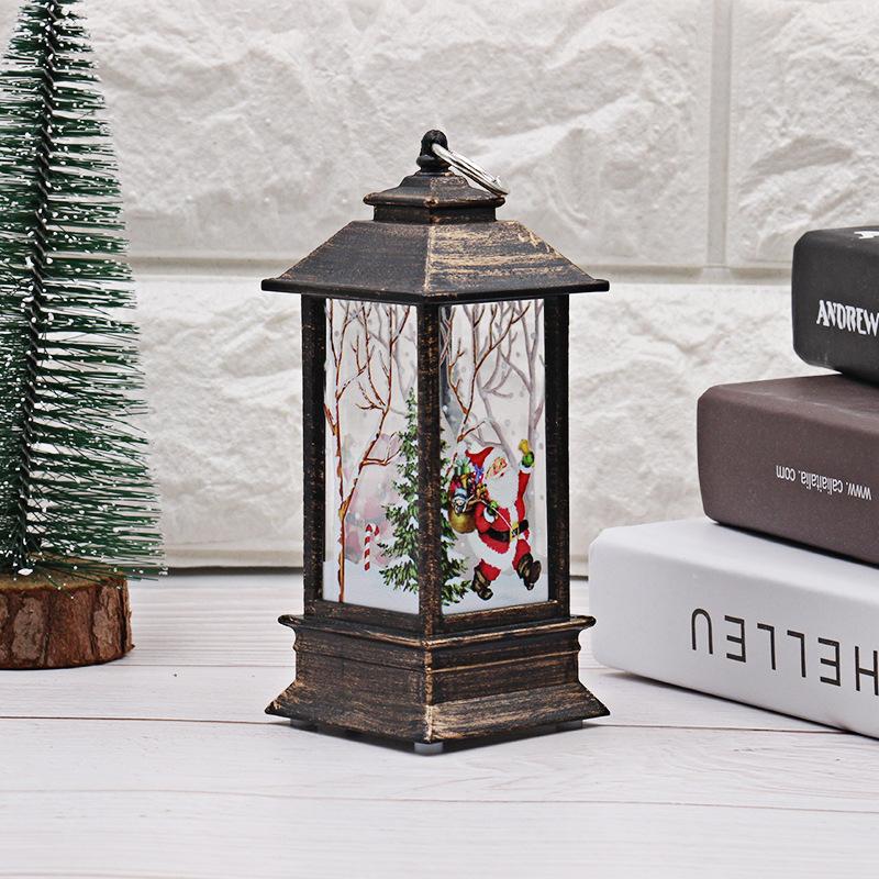 Product Introduction of Christmas Themed Table Lamp, 3 Counts/set Vintage Christmas Decorative Light with Battery, Desktop Decoration Light for Home Party Festival 4
