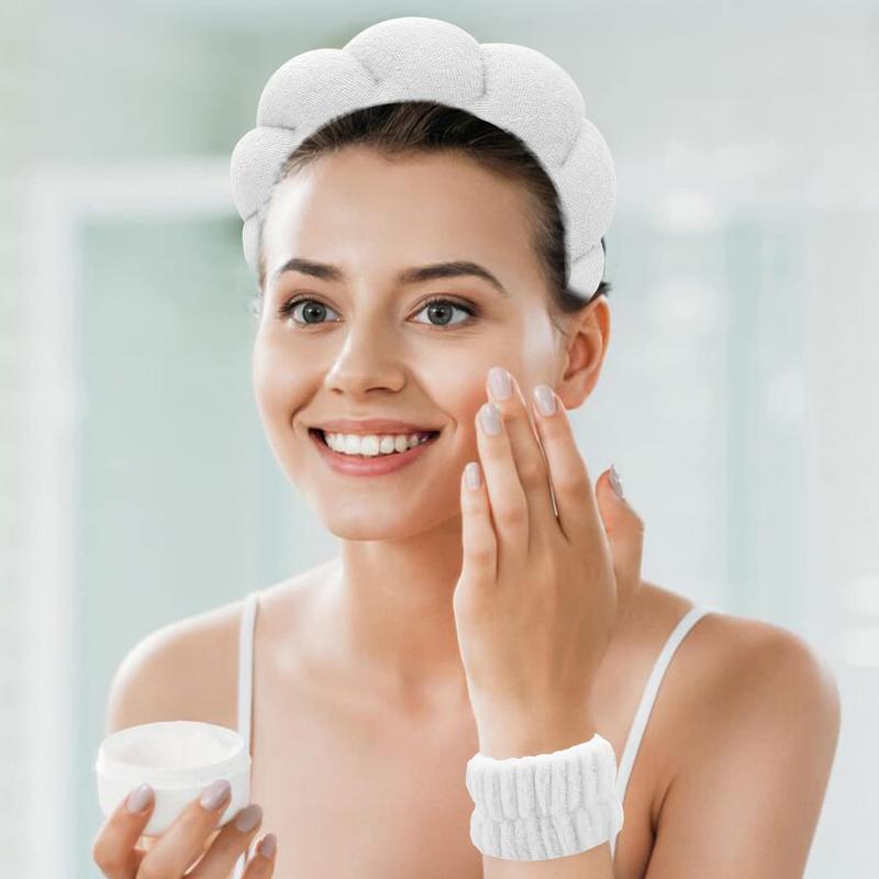 Portable Headband, Soft Face Washing & Makeup Remover Band, Beauty Makeup Accessories For Women 5