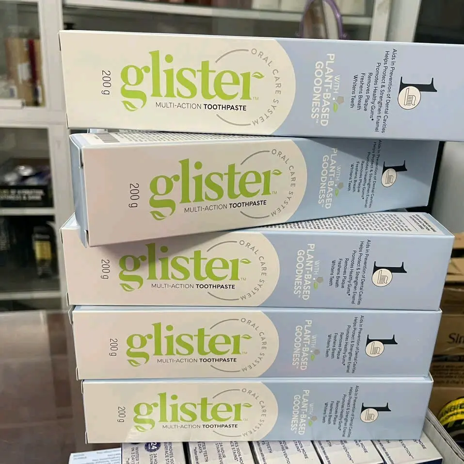 Kem Đánh Răng Glister Amway 200gr Khử Mùi  Trắng Răng/BẠC HÀ