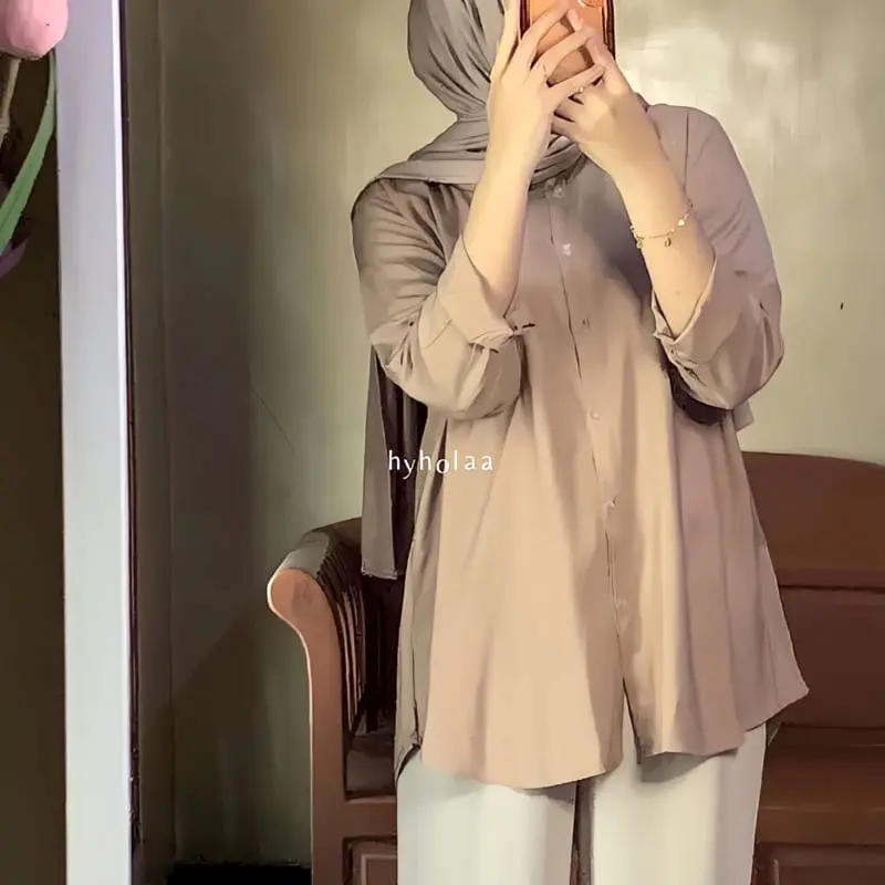Kemeja hem rayon twill