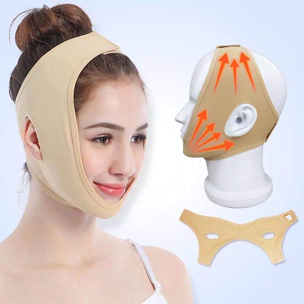 Băng Quấn Mặt, Chống Nhăn, Dành Cho Mặt Chữ V, Nâng Ngực Má, Mặt Nạ Gọng Cằm, Mỏng, Định Hình, Giảm Khuôn Mặt, U5L4