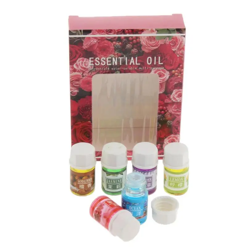 Tinh Dầu Thơm Tinh Khiết, 6 Chai, 3ml, Thích Hợp Cho Máy Khuếch Tán Và Máy Xông Tinh Dầu, Thích Hợp Để Massage 2
