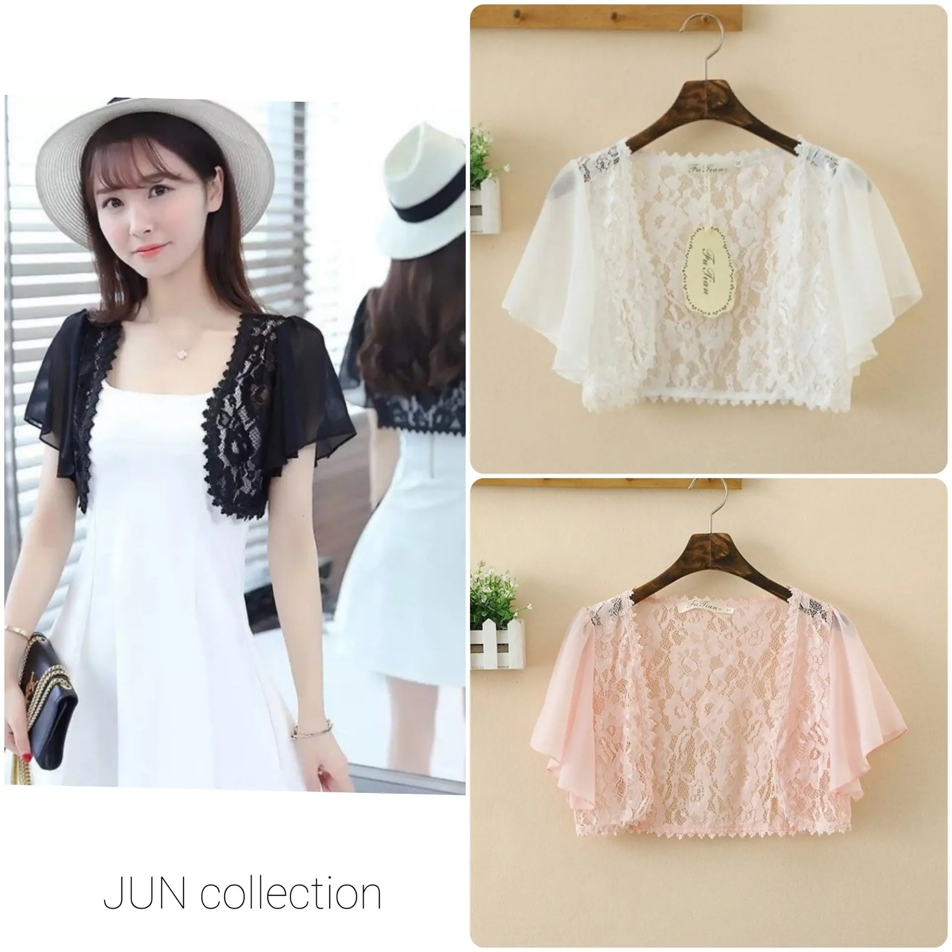 [Hàng chuẩn loại 1] Áo khoác cardigan ren nhẹ form ngắn tay voan - đi làm - đi chơi - dạo phố