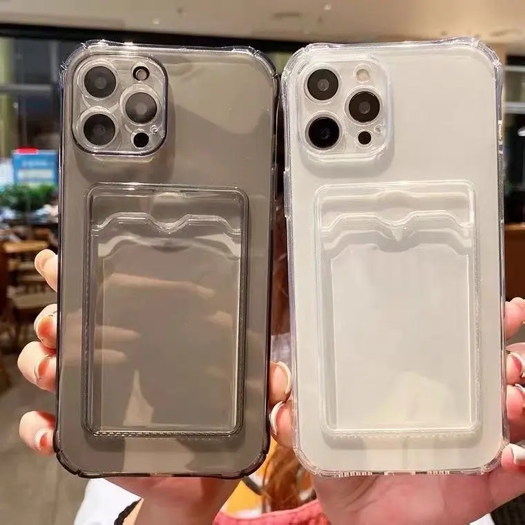 Popular card holder for iPhone 16 mobile phone case iPhone 15 Pro MAX anti-fall couple soft 14/13