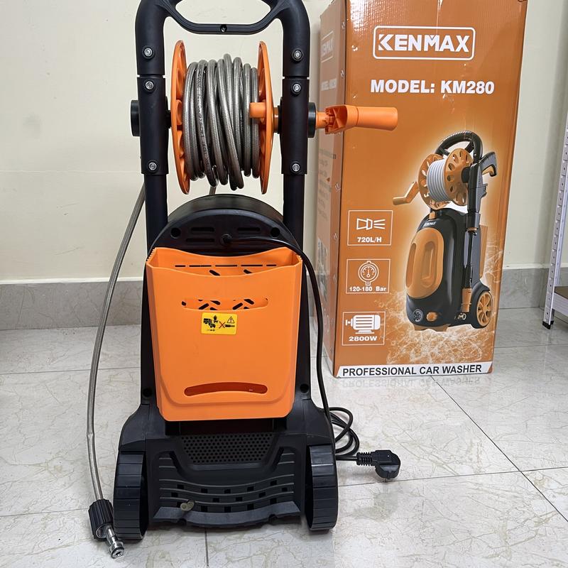 Máy Rửa Xe Chỉnh Áp Kenmax KM-280 - 2800W - Motor Cảm Ứng Từ - Có Rulo Cuộn Dây 2