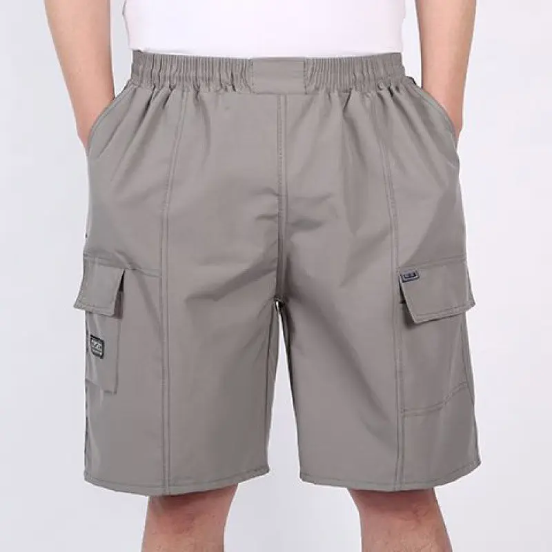 Summer Middle-Aged Men's Loose Shorts Middle-Aged and Elderly Outdoor Shorts Beach Shorts Dad Casual Big Panties