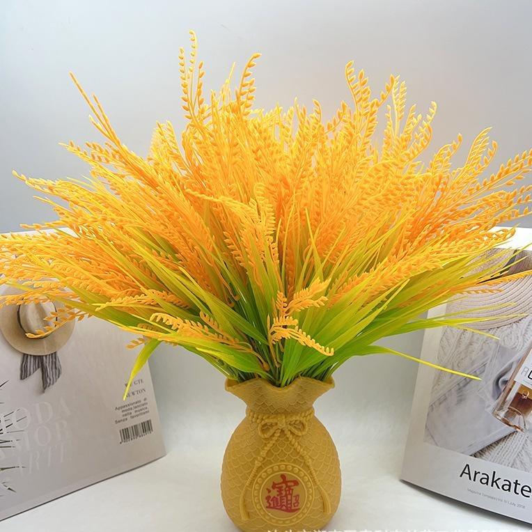 Bình Lúa Thần Tài, Phong Thủy Kèm Bình Nhựa Túi Tiền Lúa Cắm Sẵn, Trang Trí Ban Thờ, Decor Nhà Cửa 2025