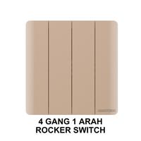 Gambar ARCHITECH ELEGANTE GOLD V20-K04A Sakelar/CETEKAN Lampu 4 Gang 1 Arah GOLD dari ARCHITECH INDONESIA Kota Administrasi Jakarta Utara 3 Tokopedia