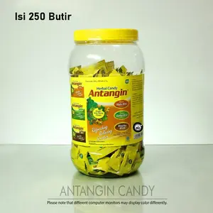 Antangin Permen Herbal Toples 250 Butir Aneka Rasa - Pelega Tenggorokan - Antangin Candy 1 Toples
