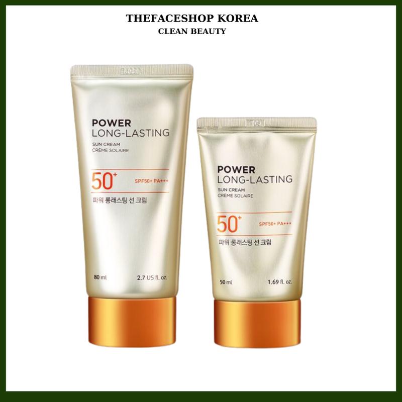  Kem ChốNg NắNg lâu trôi TheFaceShop Natural Sun Eco Power Long Lasting Sun Cream Spf50+ Pa+++  Chăm Sóc Da Nam Nữ đều dùng được 