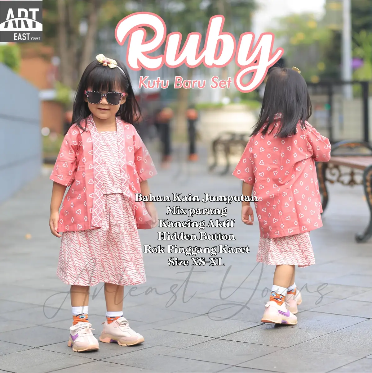 RUBY Baju Anak Tradisional Batik Jumputan Model Kutu Baru Usia 1-13 Tahun Seragam Batik Kekinian