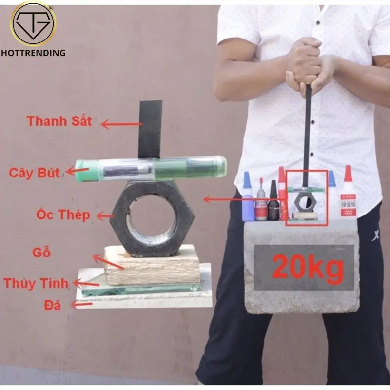 Keo Dán Siêu Dính Đa Năng Mọi Chất Liệu Cực Mạnh - Dán Gỗ Thuỷ Tinh Kim Loại Sắt Gốm Sứ Nhựa Vải Keo 502 3
