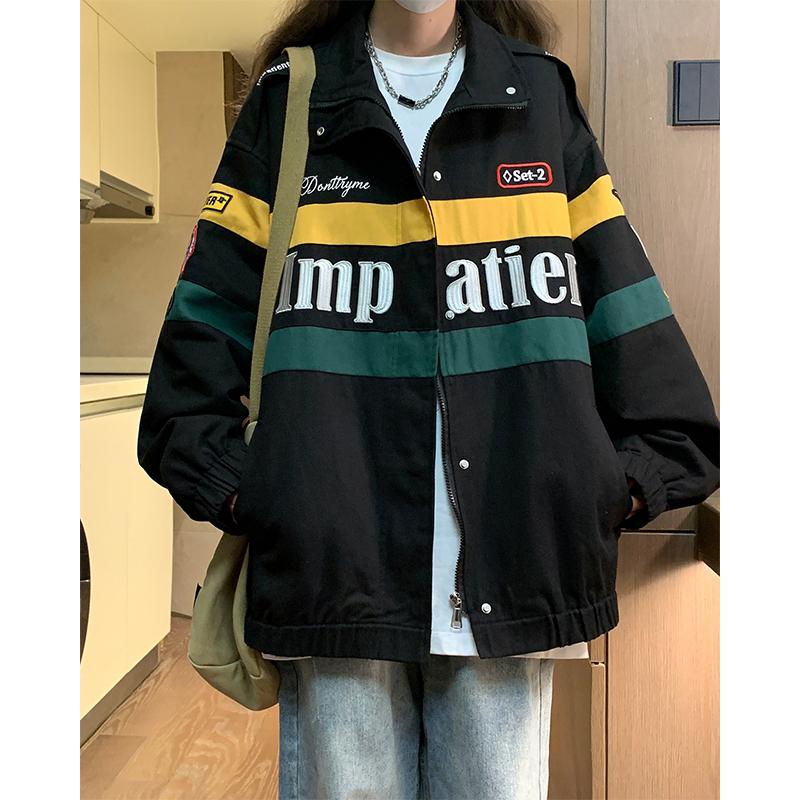 Áo Khoác Bomber Phi Công - Áo Khoác Bóng Chày IMPATIENT 2 Lớp Chất Kaki Dày Dặn Phong Cách Vintage Jacket Menswear