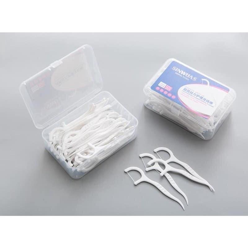 Set 3 hộp 150 chiếc Tăm chỉ nha khoa - Vệ sinh răng miệng Chăm sóc răng miệng Cho người niềng răng Người răng thưa