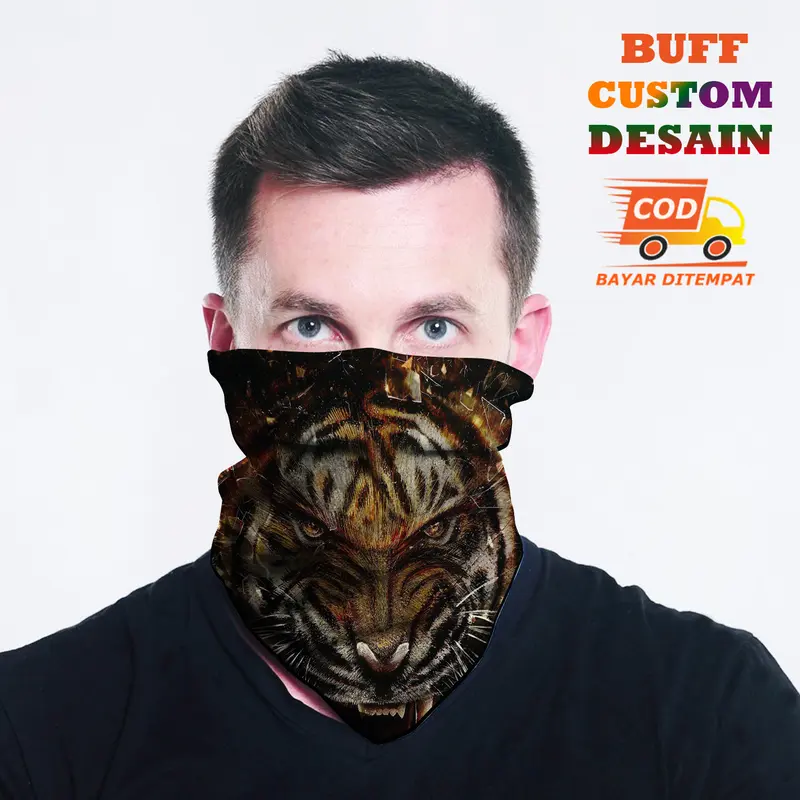 Buff Masker Motor Motif Macan 0