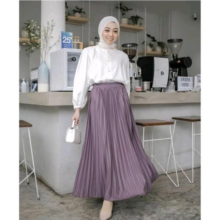 rok plisket hyget premium mayung ootd by wahyu 0