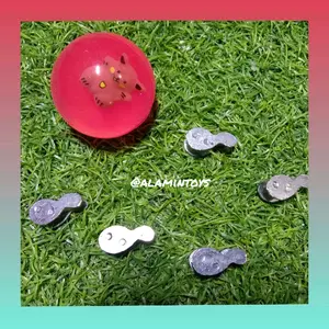 Mainan jadul biji bekel 6pcs + bola