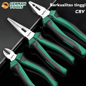 German Tools Cutting Pliers 8in1 (COD) Tang Potong Kombinasi Lancip 6~8 inch / Peralatan Perkakas Tangan Kabel Multipurpose Wire Cutters Multifungsi Anti Slip Anti Karat / Alat Bantu Potong Jepit Pembuka Cengkeraman Catok Pengupa