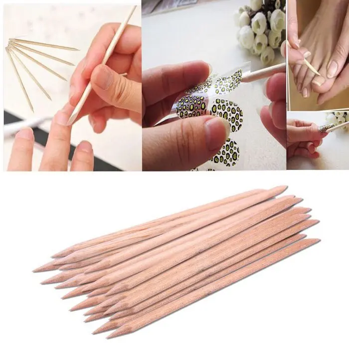 Wood stick pusher 1 pc wood wooden stick stik kayu nailart nail art Kutek