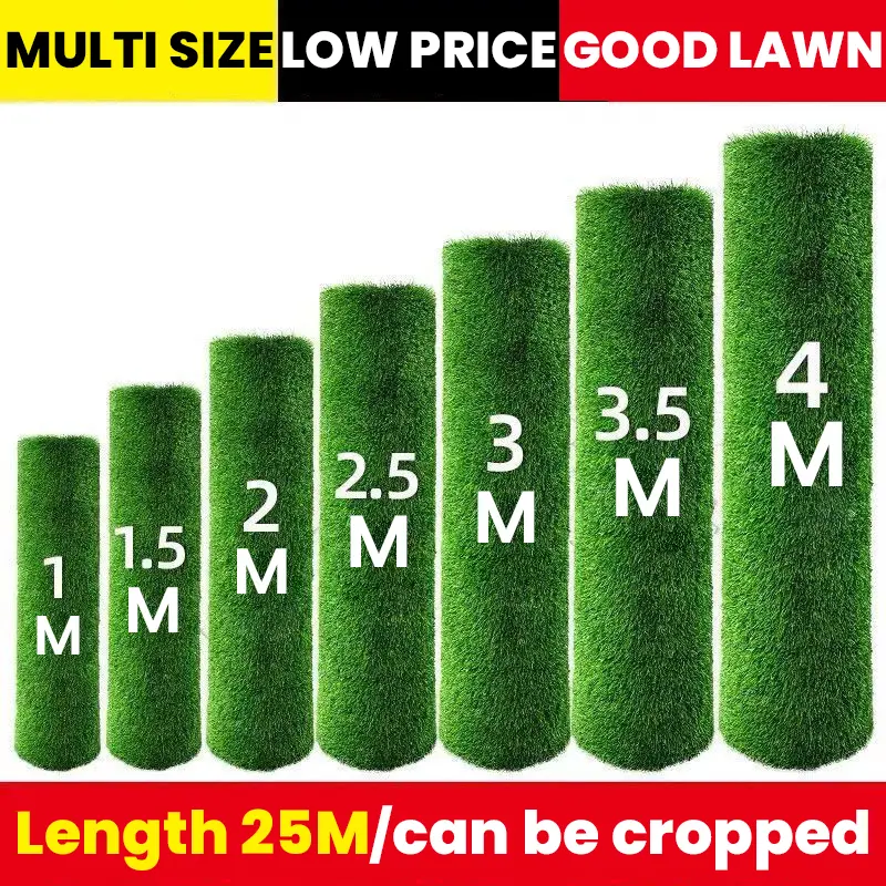 1*2.5M Artificial grass mat backdrop decoration wall artificial plants fake grass for outdoor