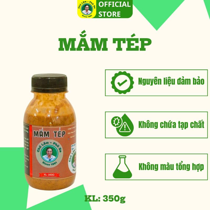 Mắm tép Chú Lâm - Phù Sa dùng để làm thịt chưng mắm, chấm và tẩm ướp món ăn - Gia Vị muoi  hong Nước Sốt Chua
