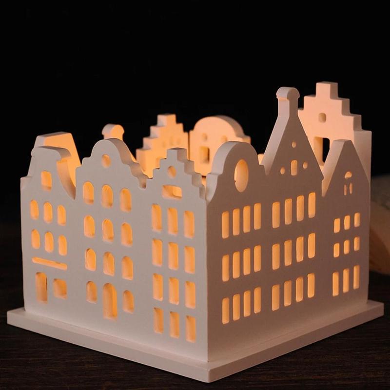 Creativity Silicone Hollow Candlestick Molds Epoxy Resin Square Candle Holder Mold DIY Craft Tea Lamp Holder Mold Home Decor 4