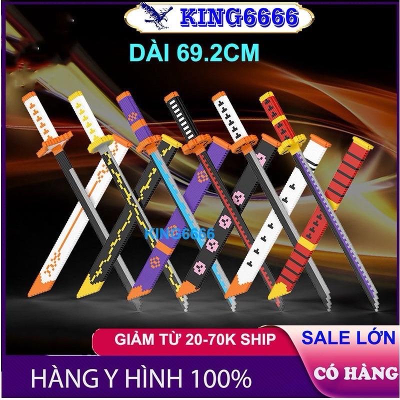 xếp hình đồ chơi xếp hình kiếm Kimetsu No Yaiba lắp ráp rèn luyện trí thông minh xizai chuẩn