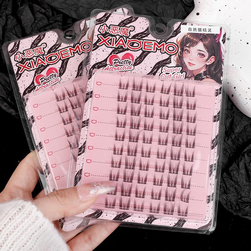 Product Introduction of 10 Rows Individual Eyelashes DIY Segmented Manga Natural Eyelash Clusters Lashes Extensions 11-13MM Soft False Eyelashes Korean Makeup 24