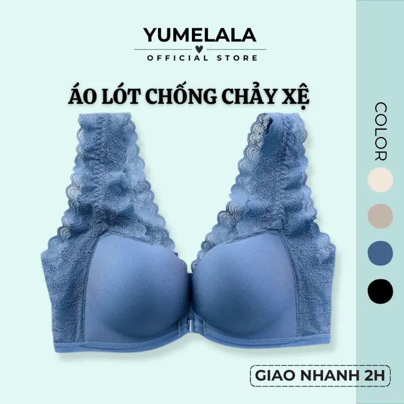 Cotton hữu cơ mềm mây - Ôm trọn đường cong Áo lót nữ cài trước chống chảy xệ không gọng Yumelala  phối ren mềm mát với mút đệm mút vừa 2cm cực đẹp tất  trắng  cao  cổ  đính  nơ  black  silk  da  che  khuyết  điểm Vớ Bèo quần Quần 3D  rách  triệu  lộ  tư
