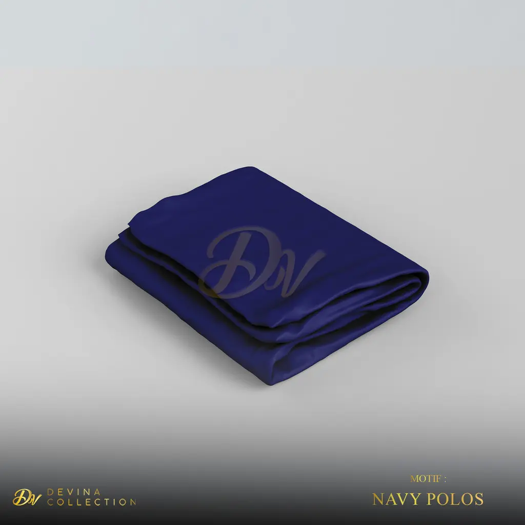 Devina Collection Sprei Only Aesthetic Motif Polos Navy Ukuran King 180x200