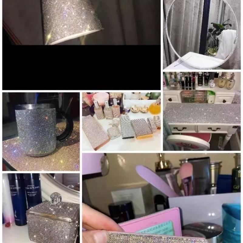 Product Introduction of Car Rhinestone Stickers, Crystal Sparkling Diamond Stickers, DIY Diamond Back Adhesive, Cross-border Self-adhesive, Hot Selling Rhinestone Accessories 14