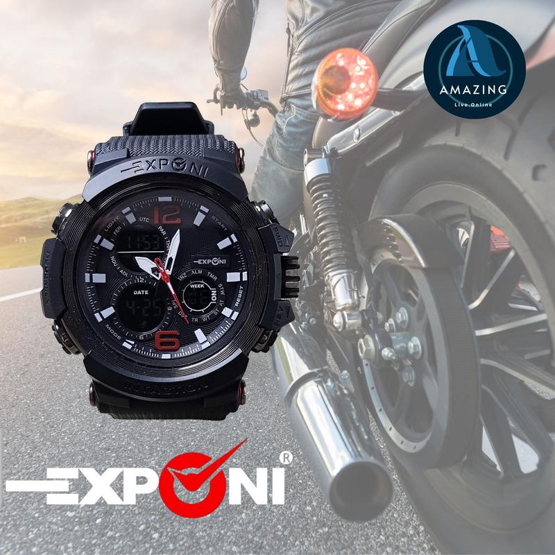 EXPONI 3289 Dual Display Analog Digital Men Watch Fashion Watch ...