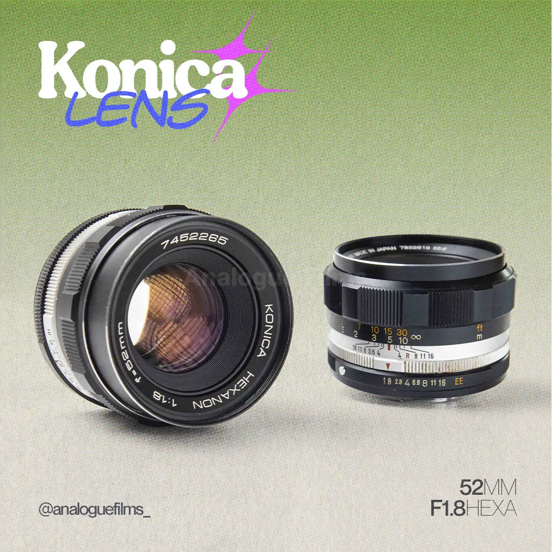 Lensa Konica 52mm f1.8 Hexanon